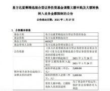 易方达蓝筹精选每日申购限额由10万降至5000元